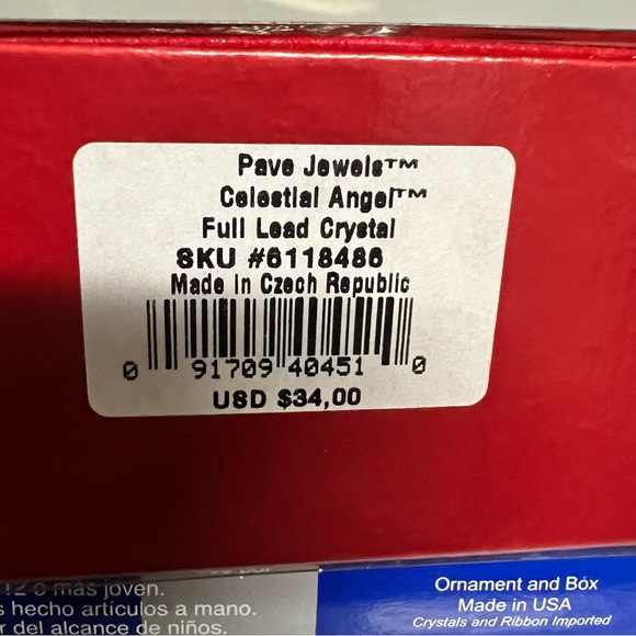 Lenox Celestial Angel Ornament - Picture 4 of 4